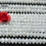 Mamiam Rainbow Moonstone Rondelle Beads 2x3mm