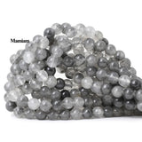 Mamiam Natural Cloudy Quartz Crystal Beads 6-10mm Round Stone Diy Jewelry Making