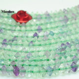 Mamiam Fluorite Faceted Rondelle Tiny Beads 2x3mm