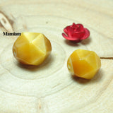 Golden Tiger Eye Diamond 8mm 10mm Faceted Beads Loose Stones