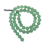 Green Aventurine Beads 6-10mm Smooth Round Stone Diy Bracelet Necklace