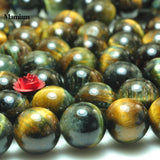 Natural Hawk-Tiger's Eye Beads 6mm 8mm 10mm Smooth Round Stone Diy Bracelet
