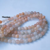 Pink Aventurine Charm Beads 6-10mm Round Stone Diy Bracelet Necklace