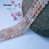 Pink Aventurine Charm Beads 6-10mm Round Stone Diy Bracelet Necklace