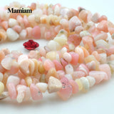 Mamiam Natural Pink Opal Faceted Gravel Charm Beads 5-9mm Loose Stone