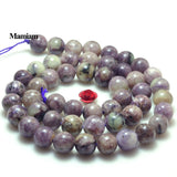 Natural Purple Charoite Beads 8mm for DIY Jewelry Making