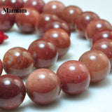 Red Aventurine Jade Beads 8mm 10mm Jewelry Making Gift
