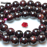Mamiam Red Garnet Stone Beads for Jewelry Making