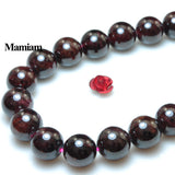 Mamiam Red Garnet Stone Beads for Jewelry Making