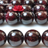 Mamiam Red Garnet Stone Beads for Jewelry Making