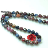Natural Ruby Sapphire Round Stone 3.8mm Beads DIY Jewelry