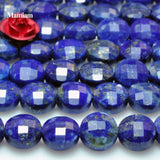 Mamiam Lapis Lazuli Faceted Coin Charm Beads 4mm 6mm