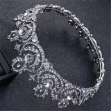 Baroque Queen Noble Bridal Crown Tiaras Woman Crystal Wedding Headwear Tiara