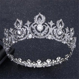 Baroque Queen Noble Bridal Crown Tiaras Woman Crystal Wedding Headwear Tiara