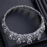 Baroque Queen Noble Bridal Crown Tiaras Woman Crystal Wedding Headwear Tiara