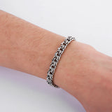 Punk Buddha Bracelet Ancient Silver for Women B1207-4