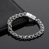 Punk Buddha Bracelet Ancient Silver for Women B1207-4