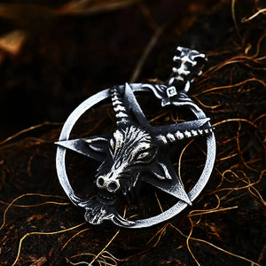 Punk Pendant Necklace Stainless Steel