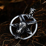 Punk Pendant Necklace Stainless Steel