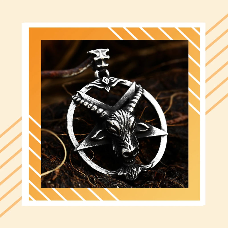 Punk Pendant Necklace Stainless Steel