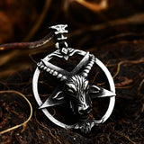 Punk Pendant Necklace Stainless Steel