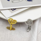 Men Stainless Steel Shirt Cufflinks Initials Buttons Jewelry