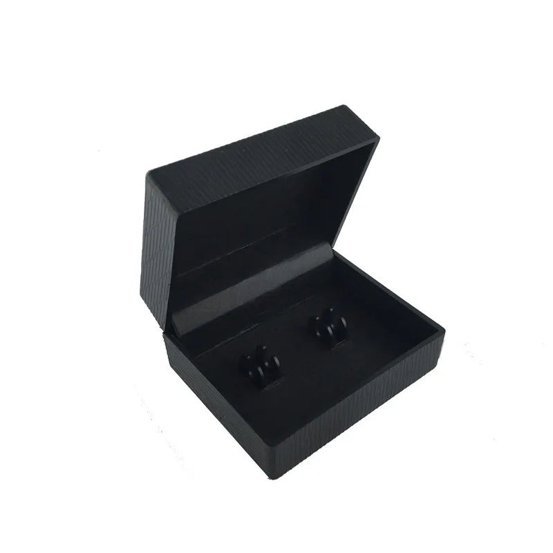Metal Shirt Cufflinks with Box - Gift for Men