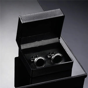 Metal Shirt Cufflinks with Box - Gift for Men