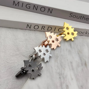 Christmas Tree Stainless Steel Cufflinks for Men