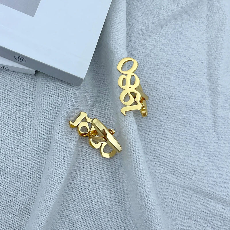 Personalized Number Buttons Cufflinks for Men Wedding