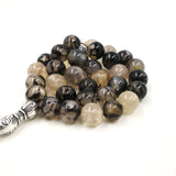 Natural Agate Tasbih Misbaha Bracelet for Men 33 66 99 Beads
