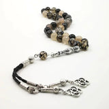 Natural Agate Tasbih Misbaha Bracelet for Men 33 66 99 Beads