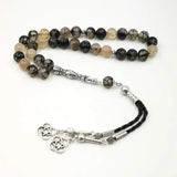 Natural Agate Tasbih Misbaha Bracelet for Men 33 66 99 Beads