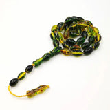 Muslim Resin Tasbih Bracelet with 33 Green Beads for Eid Gift