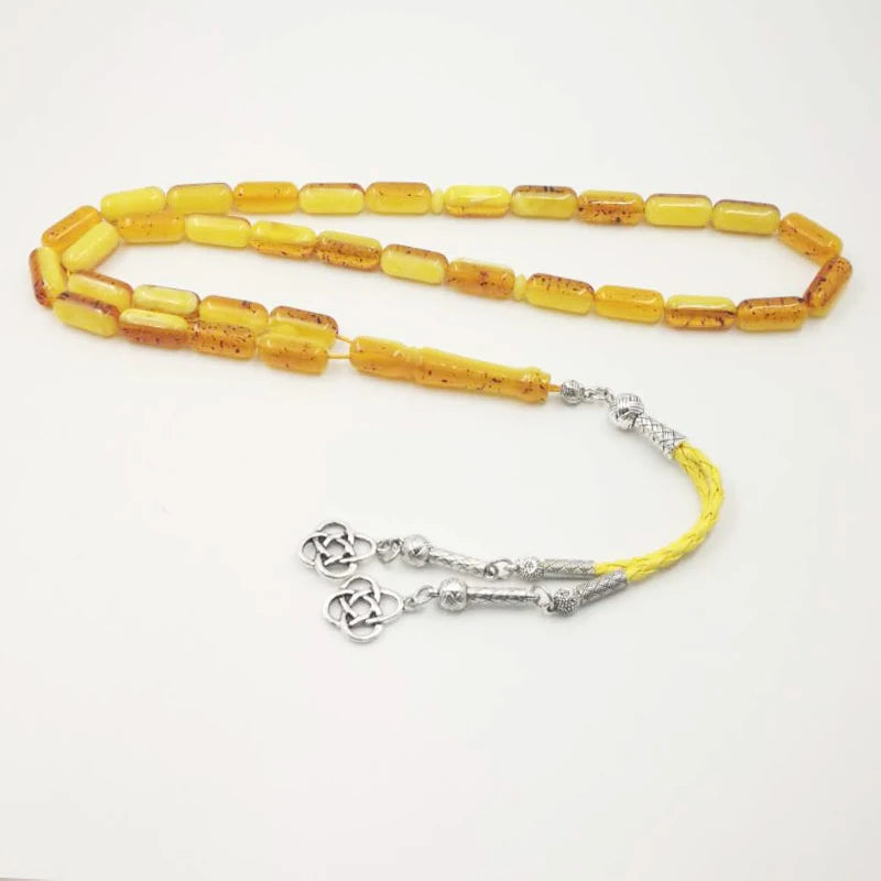 Resin Tasbih Ambers Rosary Muslim Bracelet 33 Beads Misbaha Islam