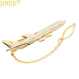 Golden Plating Airplane Tie Clip Business Version High-end Tie Clip