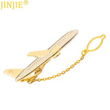 Golden Plating Airplane Tie Clip Business Version High-end Tie Clip