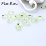 10*14mm Rectangle Natural Grape Stone Prehnite Beads