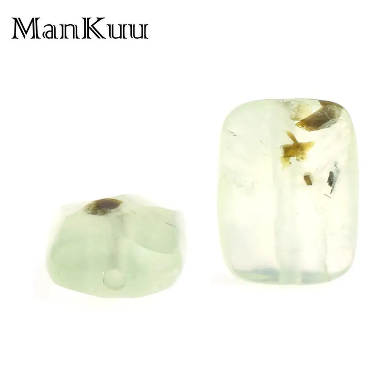 10*14mm Rectangle Natural Grape Stone Prehnite Beads