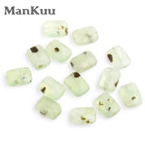 10*14mm Rectangle Natural Grape Stone Prehnite Beads