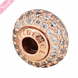 Mandy Pink Stone Inlaid DIY Rose Beads for Jewelry Making