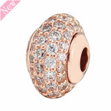 Mandy Pink Stone Inlaid DIY Rose Beads for Jewelry Making