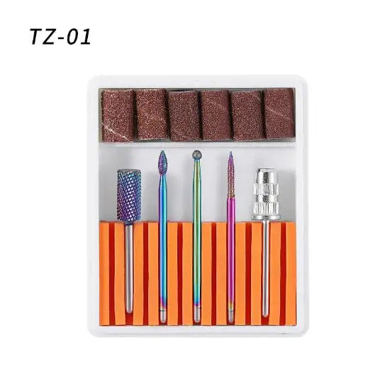 Ceramic Tungsten Steel Alloy Grinding Head Set - 5 Pieces