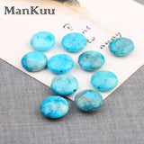 15mm Flat Round Crazy Agate Beads Natural Stone Beads 20pcs/Lot
