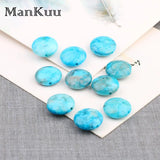 15mm Flat Round Crazy Agate Beads Natural Stone Beads 20pcs/Lot