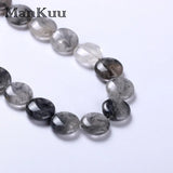 18mm/25mm Faceted Clear Grey Quartz Beads DIY Loose Beads