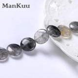 18mm/25mm Faceted Clear Grey Quartz Beads DIY Loose Beads
