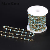 4*6mm Rondelle Crystal Bead Chain 5M/Lot
