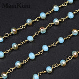 4*6mm Rondelle Crystal Bead Chain 5M/Lot
