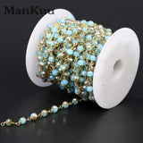 4*6mm Rondelle Crystal Bead Chain 5M/Lot